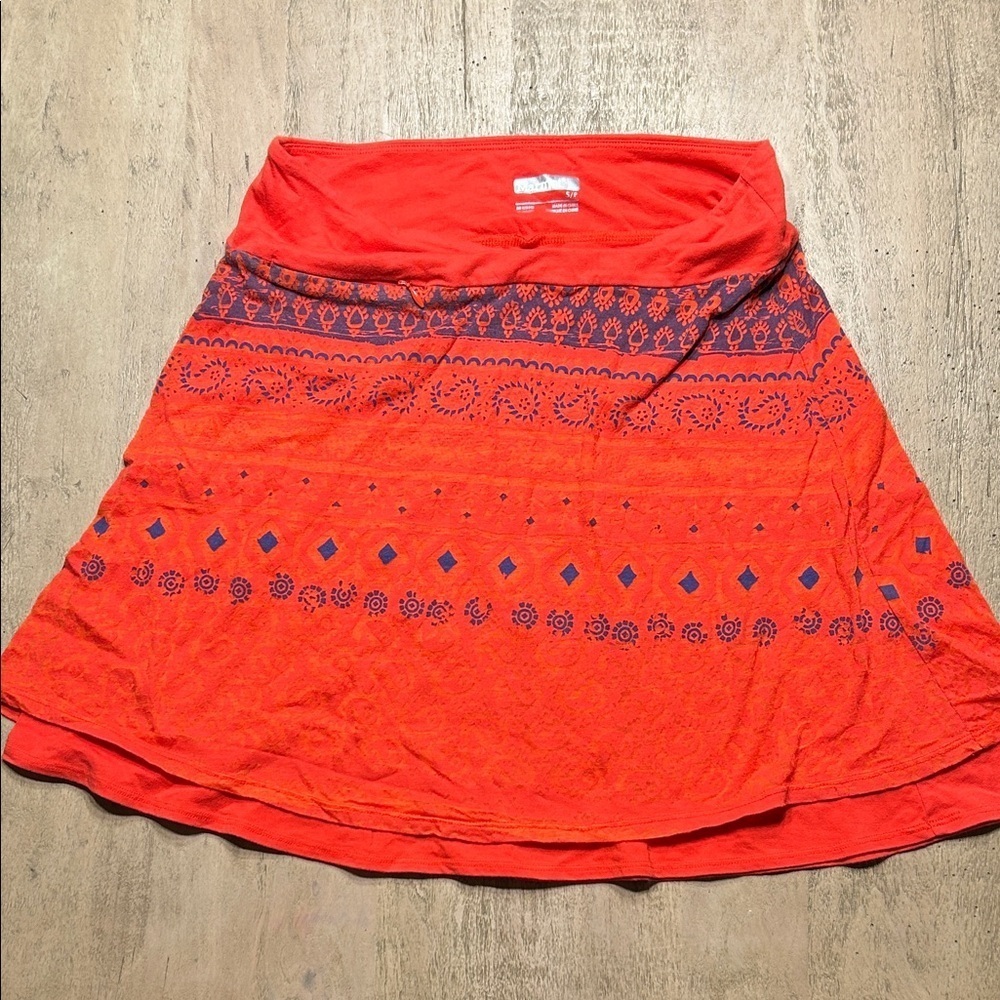 Marmot Orange Patterned Women's Skirt